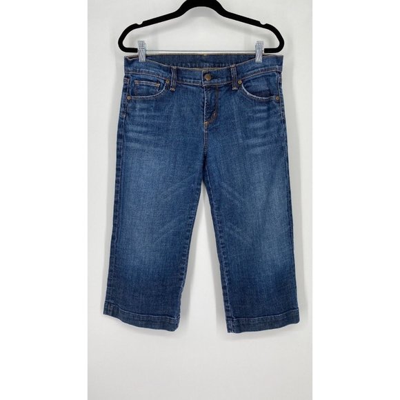 Citizens of Humanity Capri Jeans Women's Size 29 Mid Rise Stretch Denim Blue - Picture 1 of 12